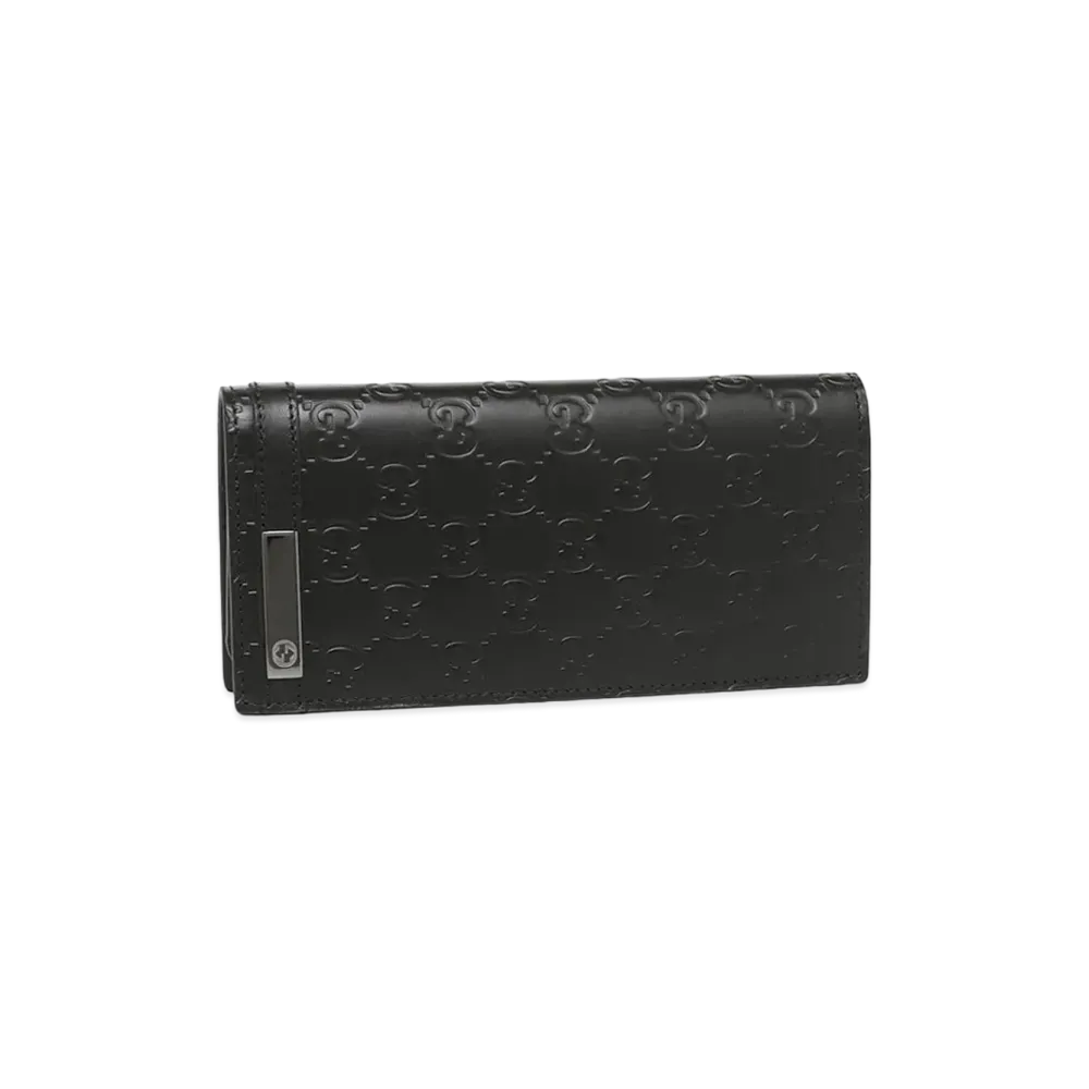 GUCCI GG Signature Long Wallet "Black"