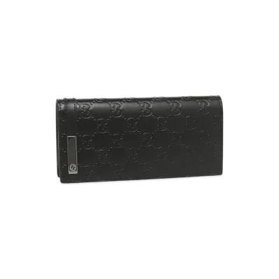 GUCCI GG Signature Long Wallet "Black"