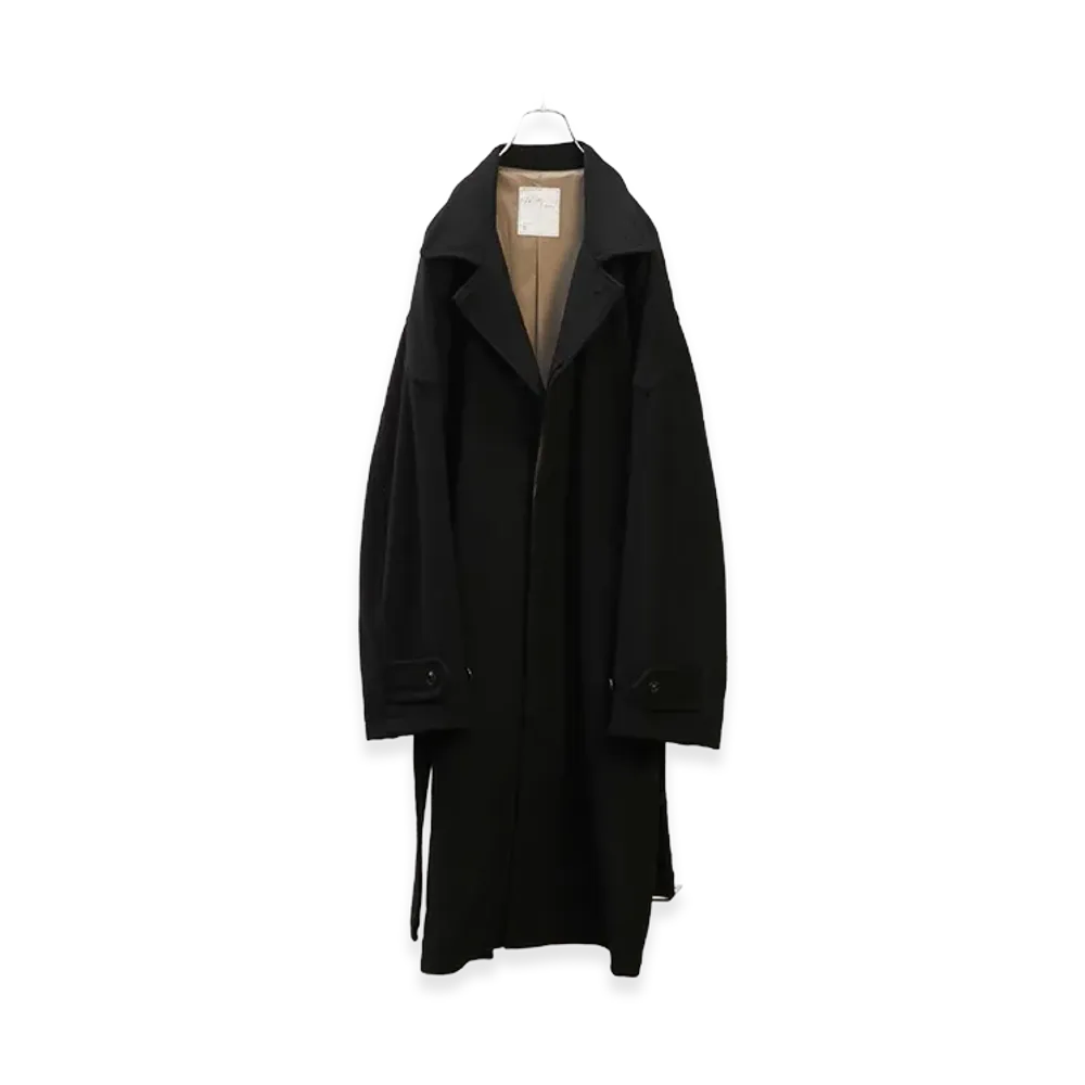 ANCELLM W/S/Ca Balmacaan Coat "Black"