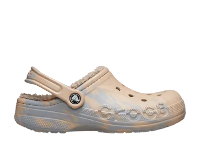 Crocs Baya Lined Marbled Clog "Chai/Multi"