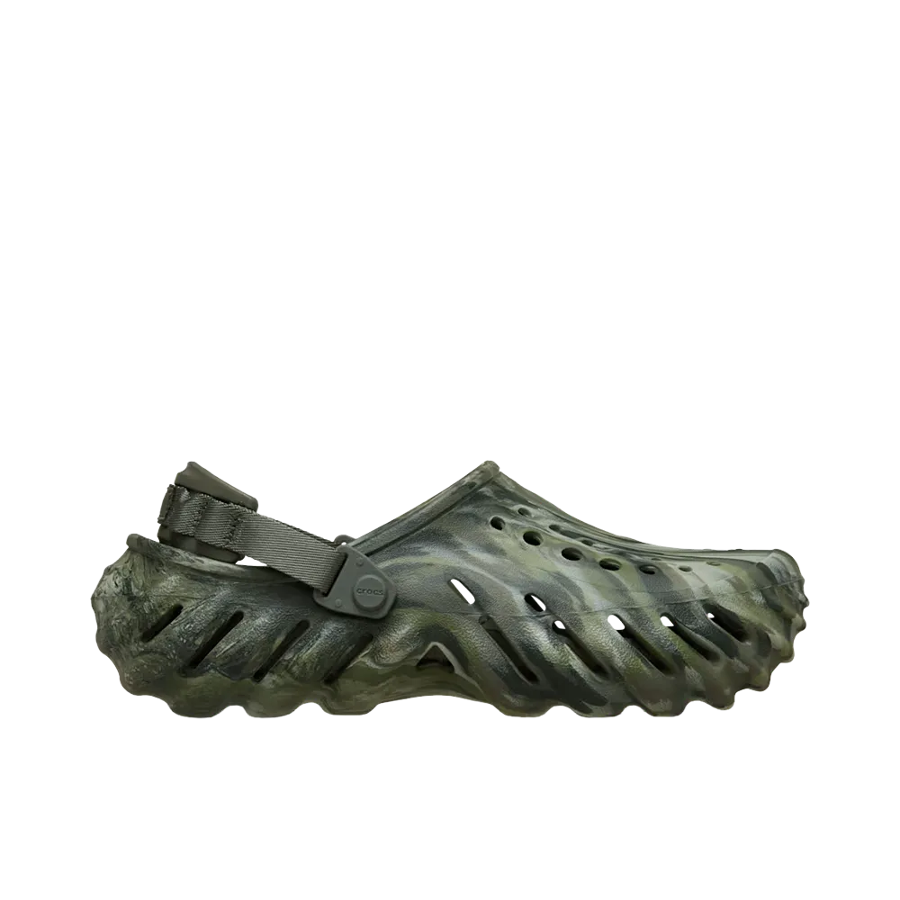 Crocs Echo Marbled Clog "Olive/Multi"