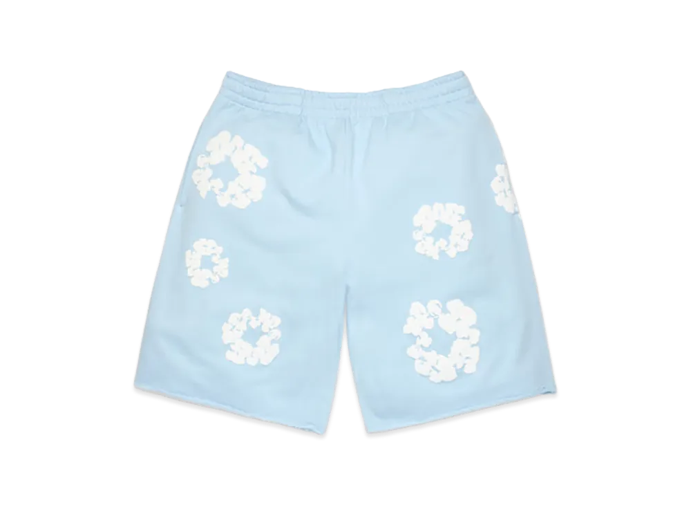 DENIM TEARS Cotton Wreath Sweatshorts "Powder Blue"