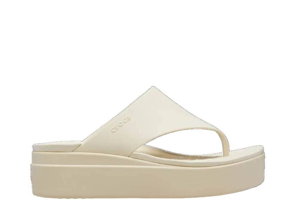 Crocs WMNS Brooklyn Flip Low Wedge "Bone"