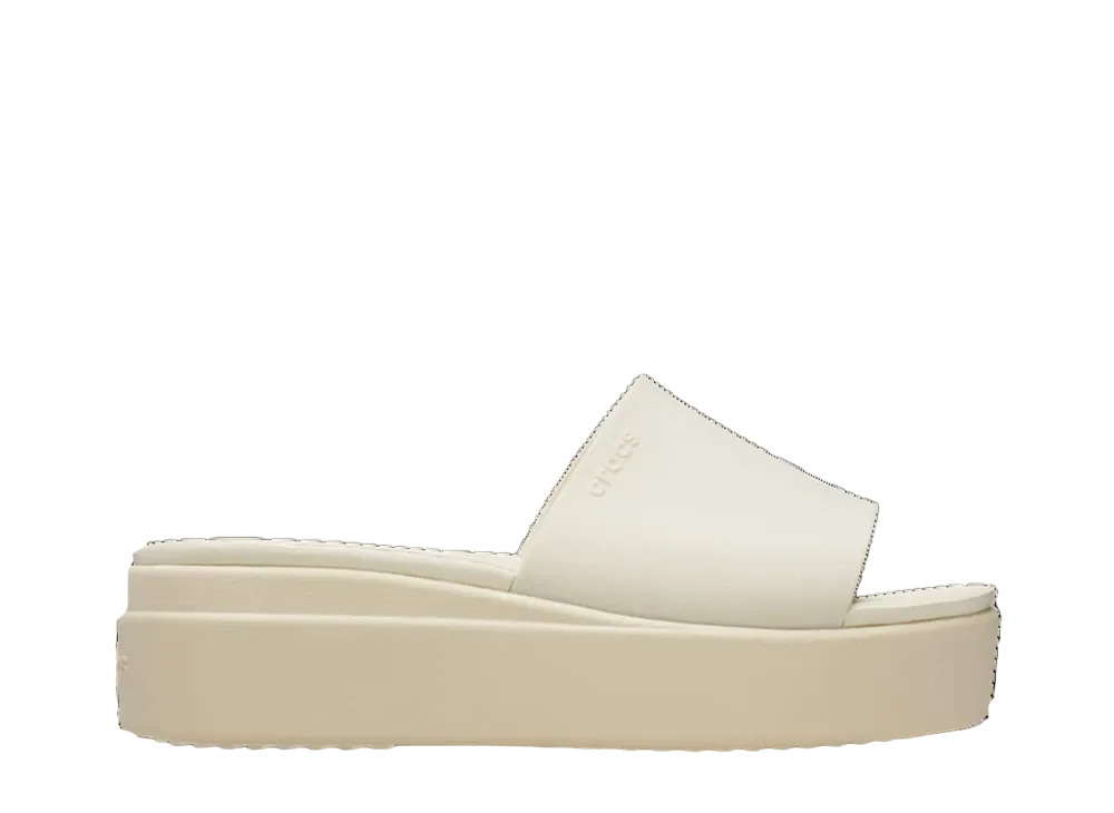 Crocs WMNS Brooklyn Slide Low Wedge "Bone"