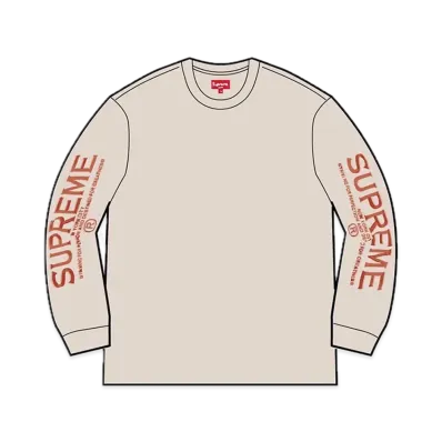 Supreme Intarsia Sleeve L/S Top "Stone"