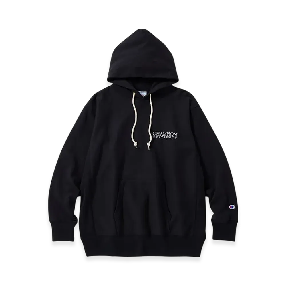Champion Reverse Weave Hooded Sweatshirt 24FW "Black"