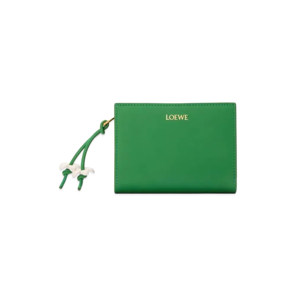 LOEWE Compact Wallet "Tropical Green/White"