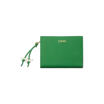 LOEWE Compact Wallet "Tropical Green/White"