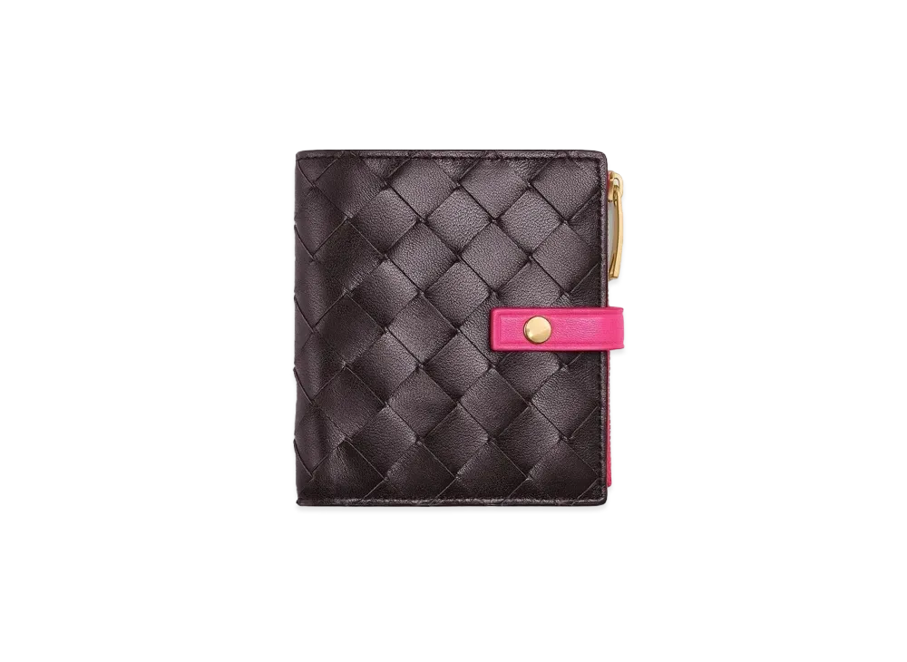 Bottega Veneta Bifold Zipped Wallet "Grape"
