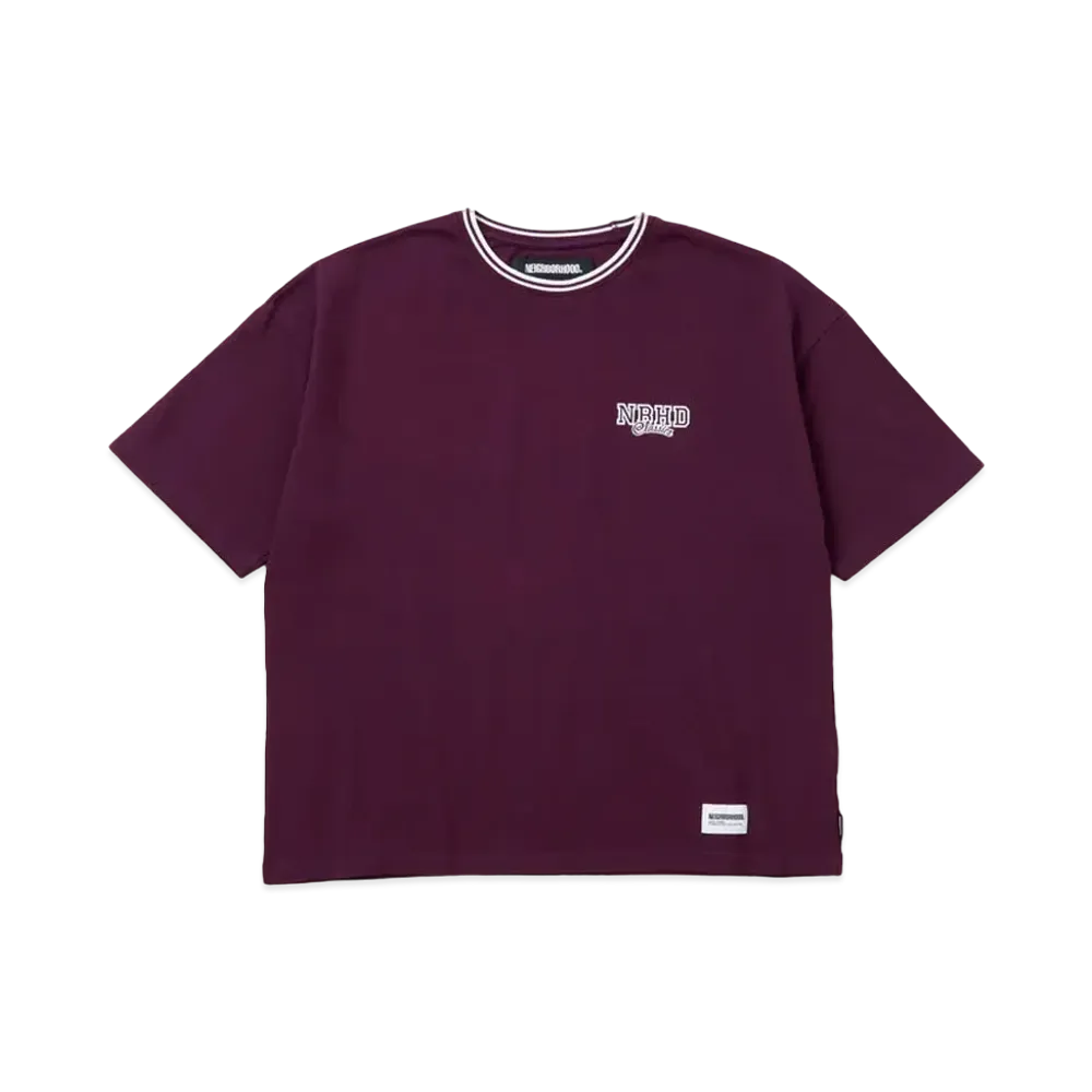 NEIGHBORHOOD Pique Crewneck SS "Burgundy"