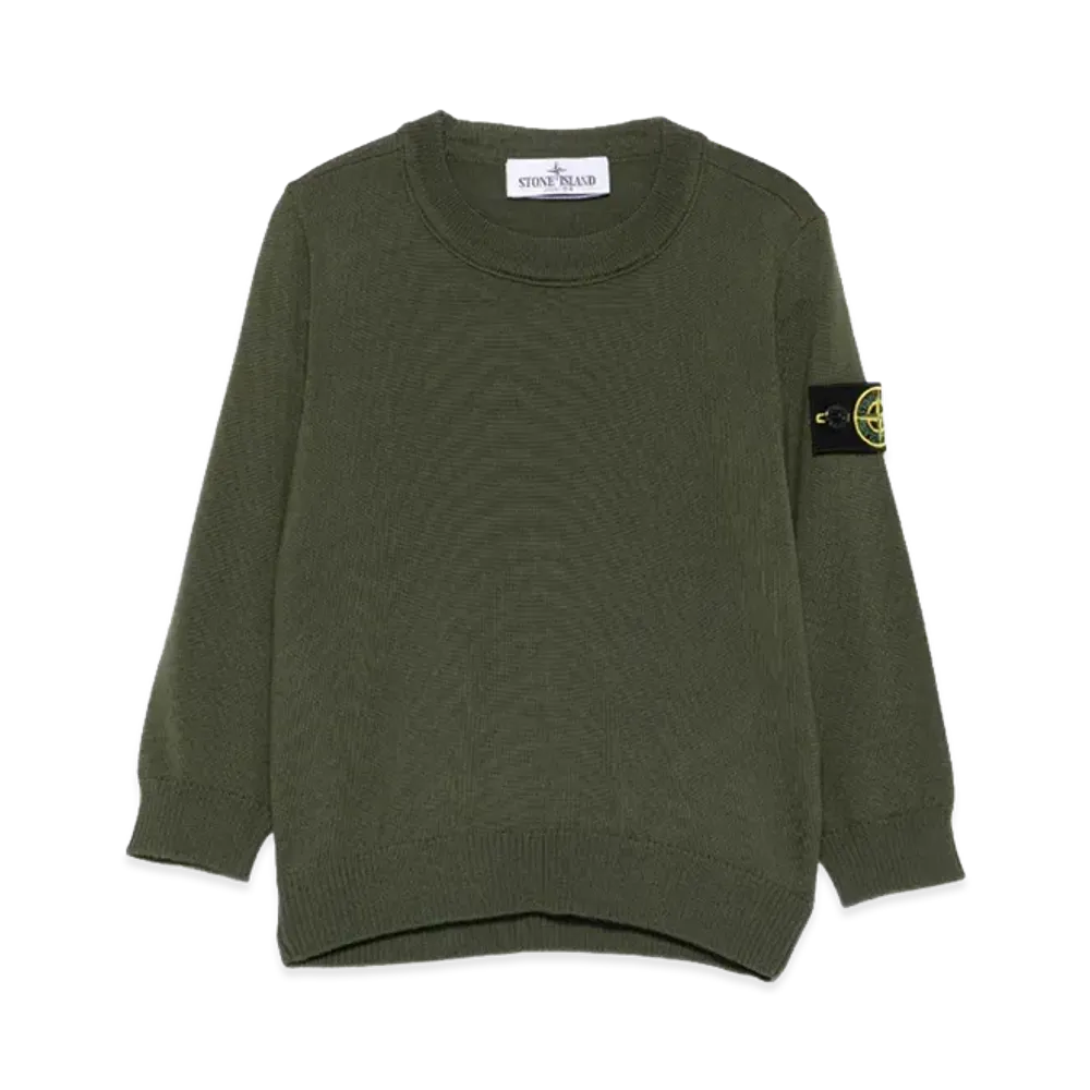 Stone Island Kids Sweaters "Green"