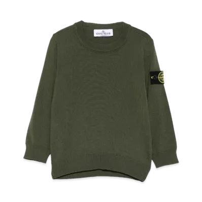 Stone Island Kids Sweaters "Green"