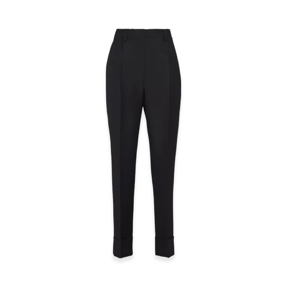 PRADA Women's Light Mohair Pants "Black"