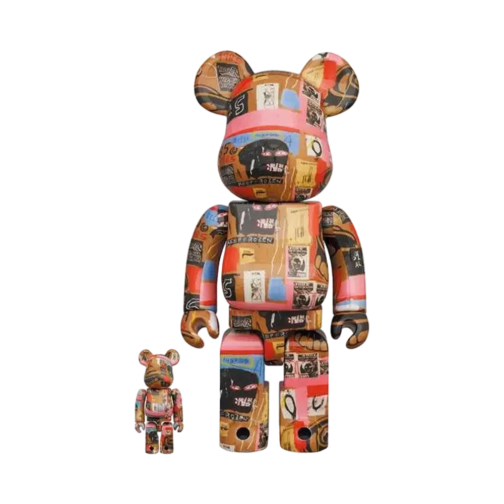 Bearbrick Andy Warhol × JEAN-MICHEL BASQUIAT #2 100% & 400%