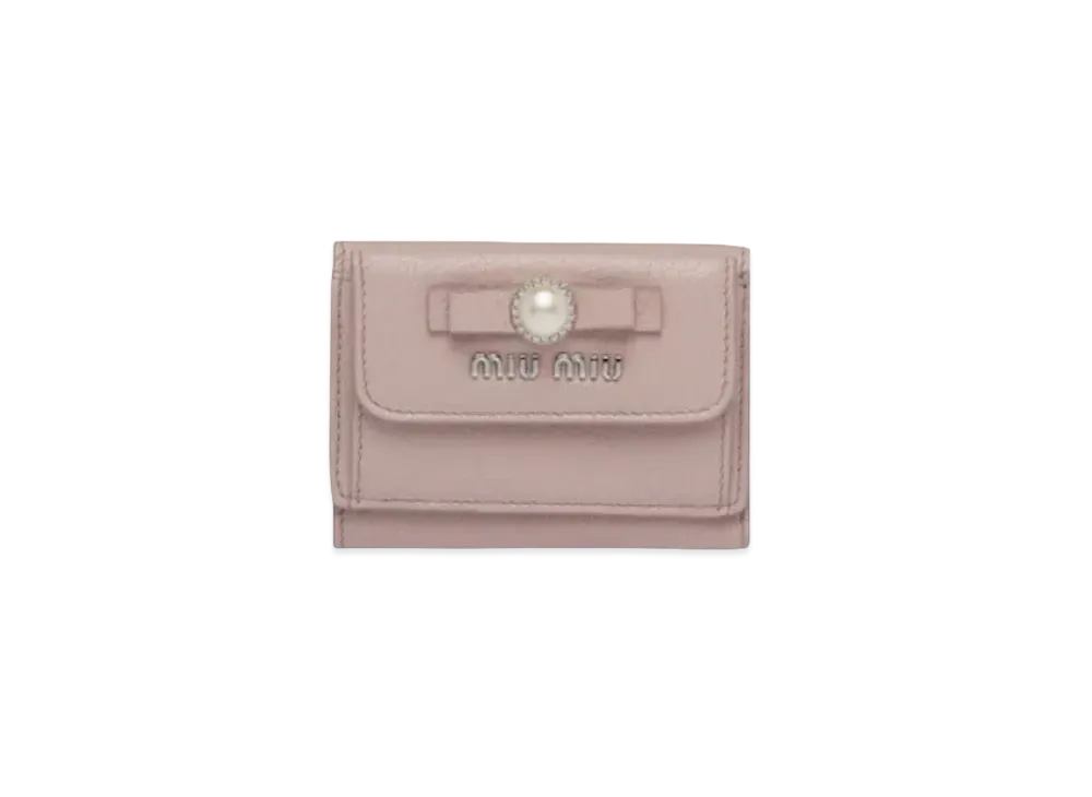 ミュウミュウ マドラスレザー 財布 "オパール" 5MH021_2F3R_F0D91