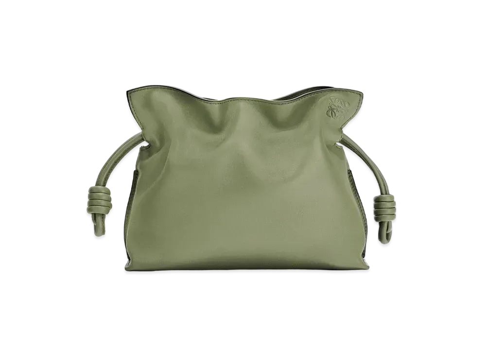 LOEWE Flamenco Clutch In Nappa Calfskin "Rosemary"