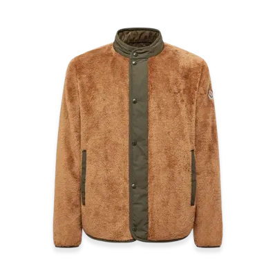 MONCLER Rentignat Reversible Teddy Short Padded Jacket "Camel"