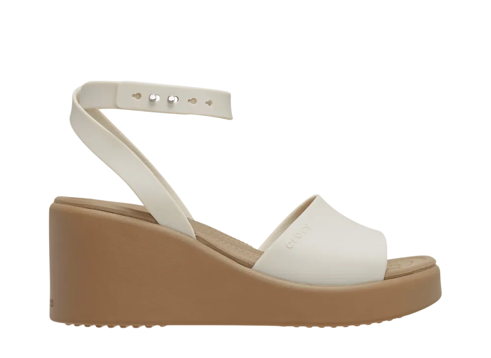 Crocs Women's Brooklyn Ankle Strap Wedge "Sandstone/Sepia"