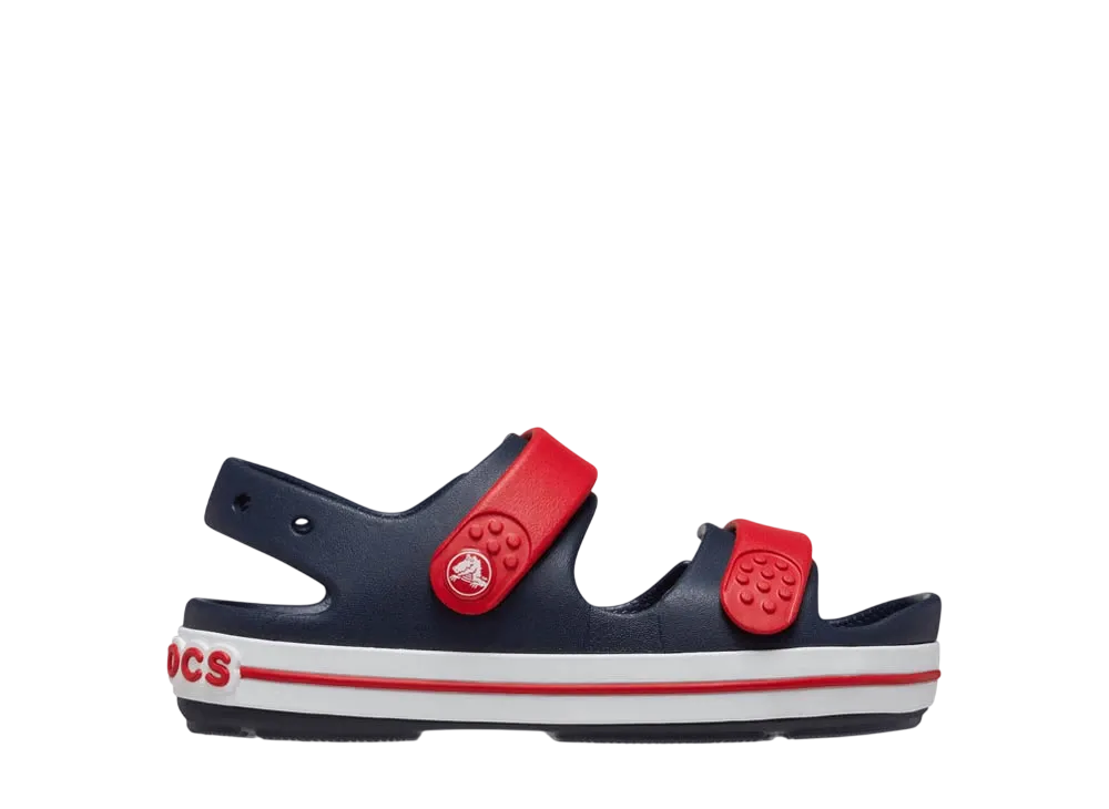 Crocs Big Kids Crocband Cruiser Sandal "Navy/Varsity Red"