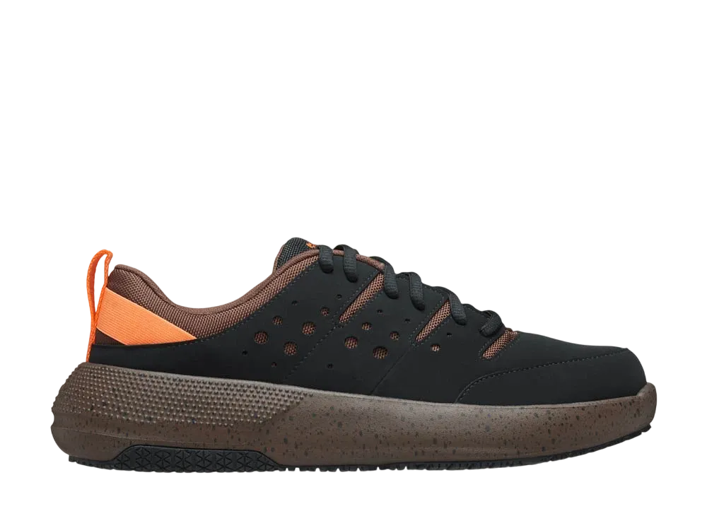 Crocs On the Clock Slip Resistant Work Sneaker "Black/Coffee"