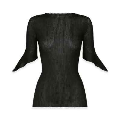ISSEY MIYAKE Spikelet Knit "Black"