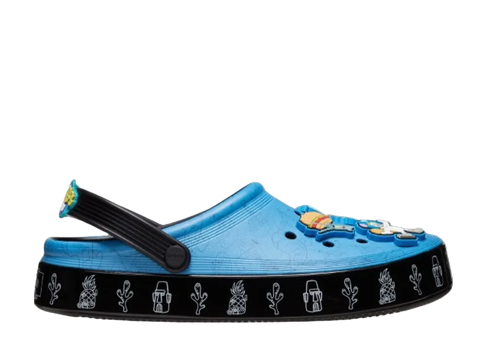 SpongeBob x Crocs Off Court Clog "Black"