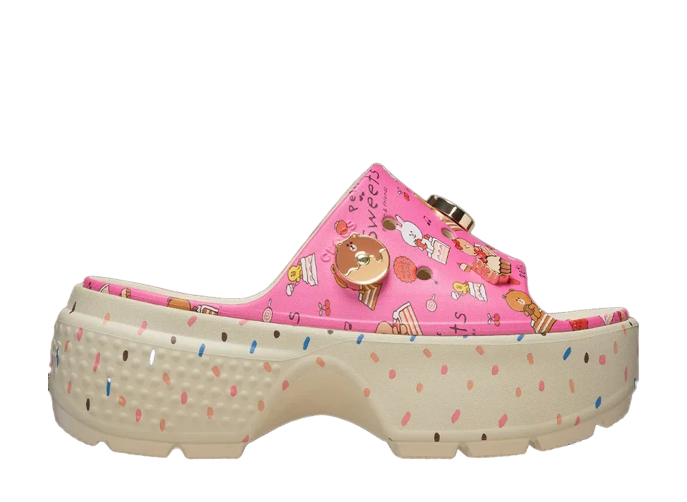 Line Friends x Crocs Stomp Slide "Bone"
