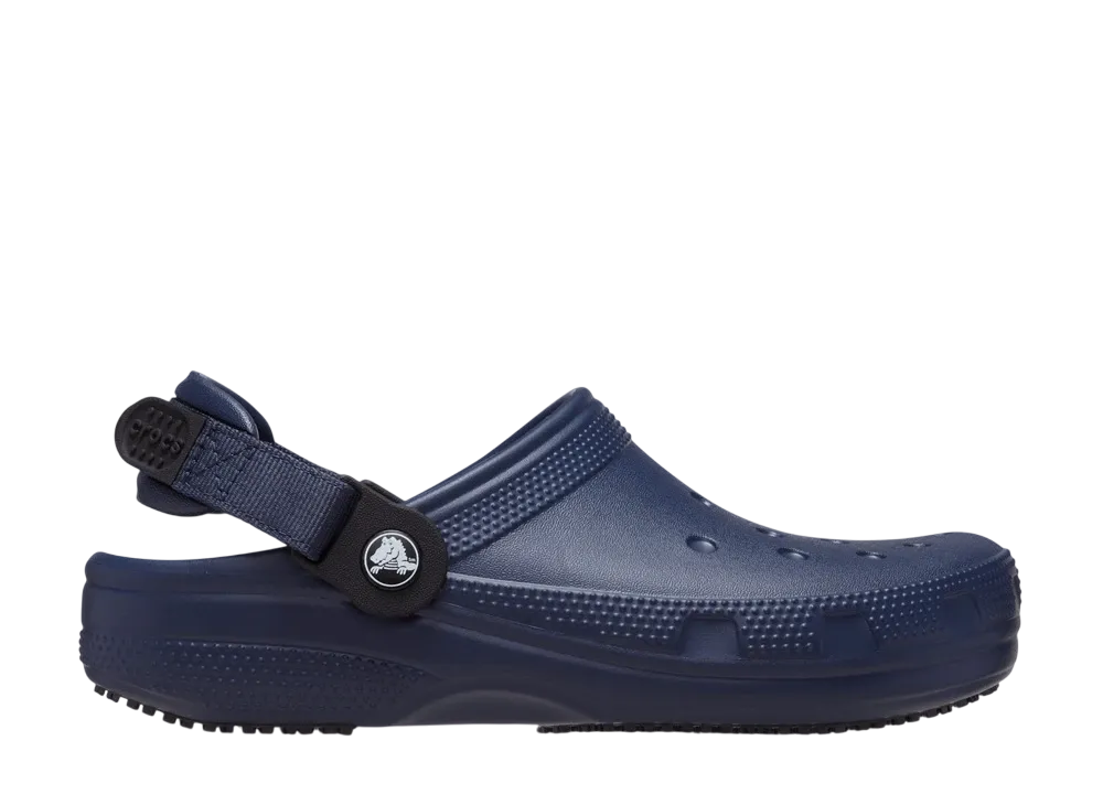 Crocs Classic Slip Resistant Work Clog "Navy"
