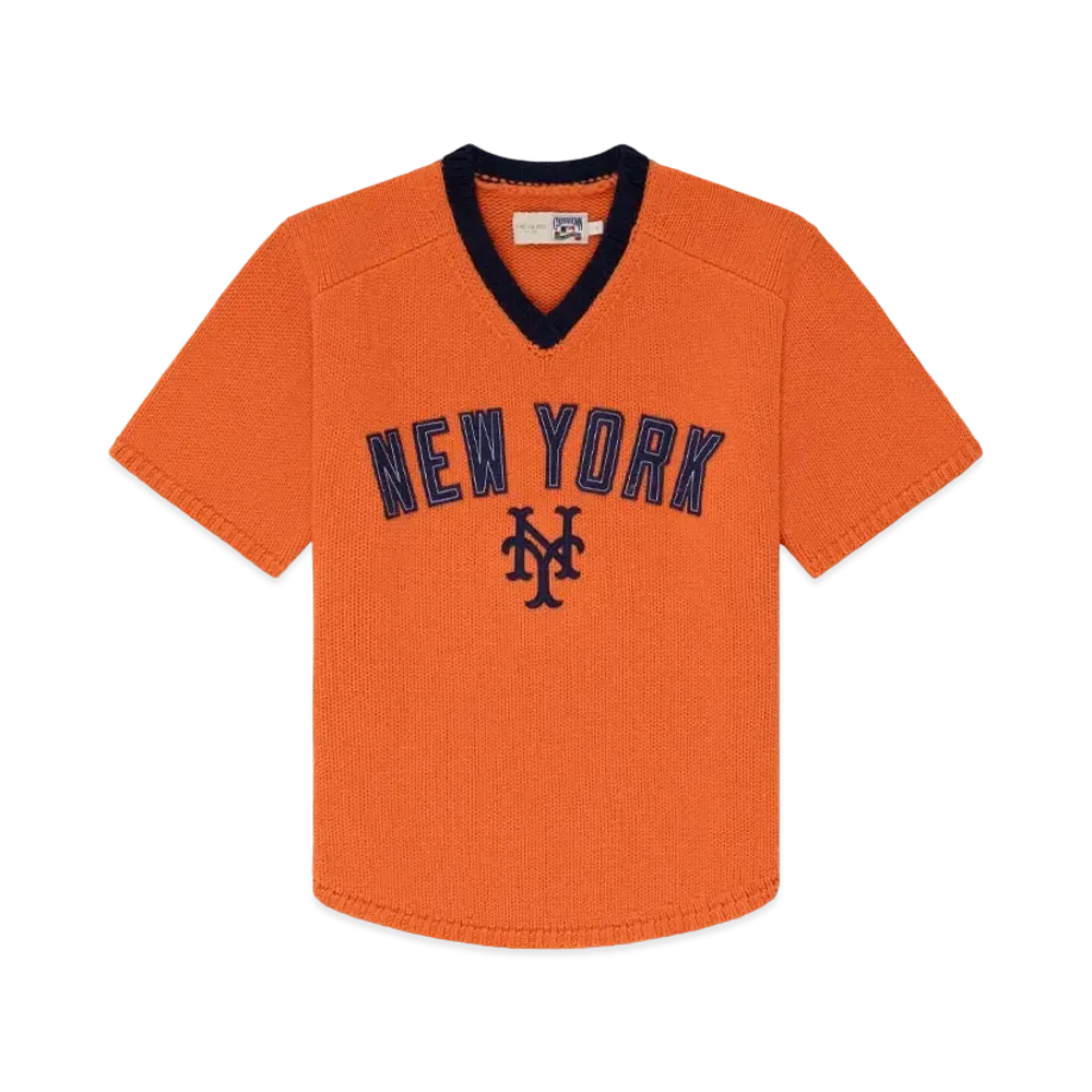 Aime Leon Dore x New York Mets Short-Sleeve Knit Sweater "Orange"