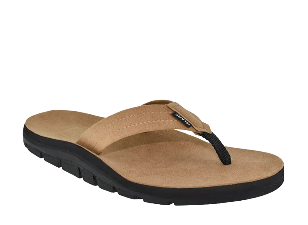 ISLAND SLIPPER Kekoa Ultrasuede Thong Outdoor Sandal "Spice" 20IB8202UN