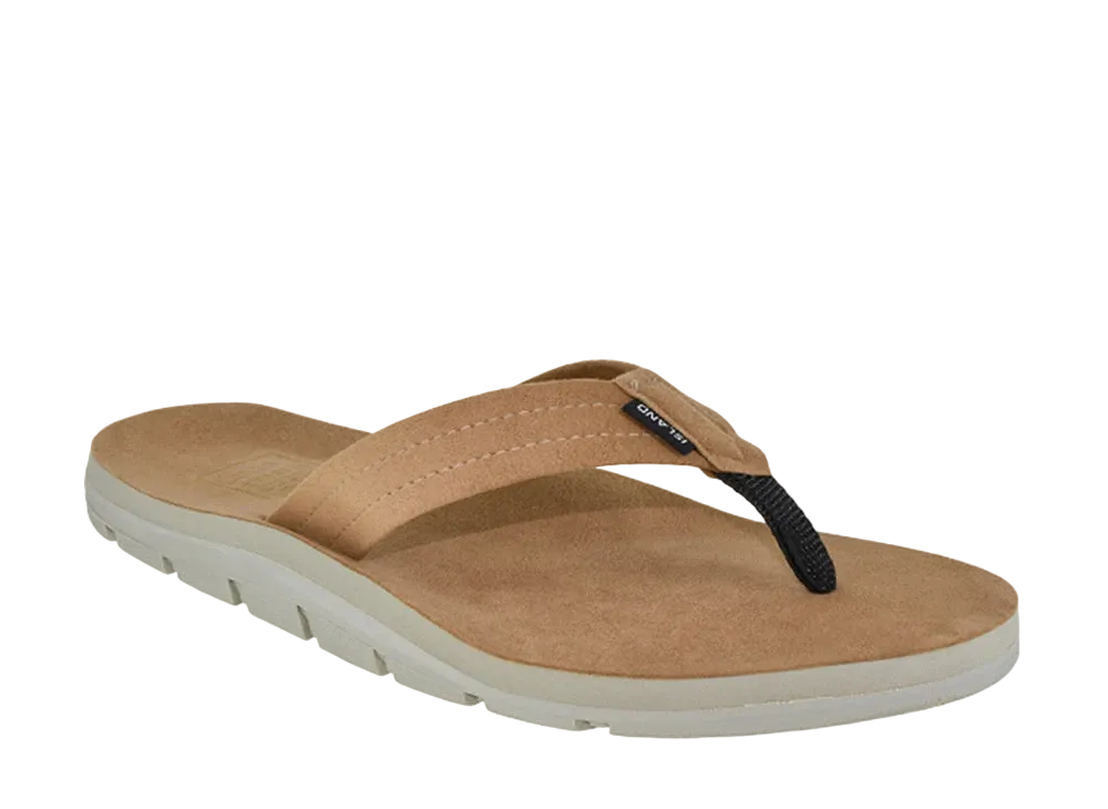 ISLAND SLIPPER Mariner Ultrasuede Thong Deck "Spice" 20IG8202UN