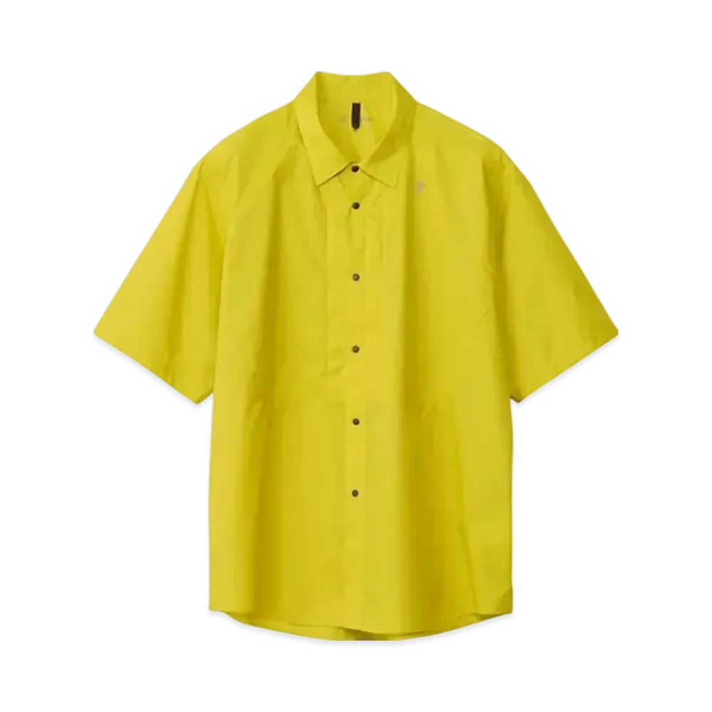 Goldwin Pertex Equilibrium Short Sleeve Wind Shirt (Unisex) "Citronell"