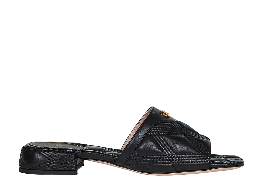 Valentino Garavani Women's Quiltie 67 Slide Sandal "Black"