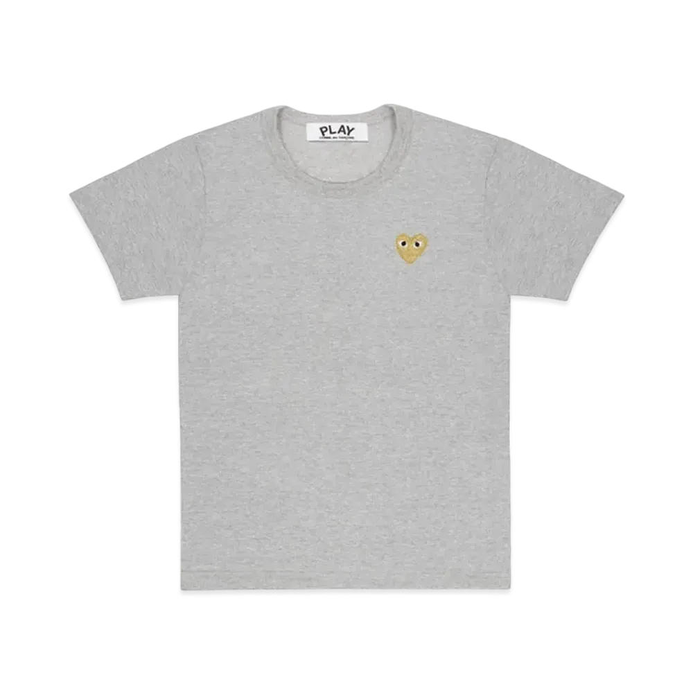 PLAY COMME des GARCONS Gold Heart T-Shirt "Top Grey"
