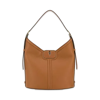 Valentino Women's Leather Vlogo Handbag "Camel"