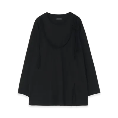 S'YTE 40/2 Jersey Braided T-Shirt "Black"