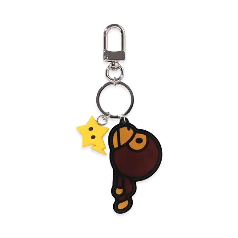 A BATHING APE Baby Milo Acrylic Keychain "Brown"