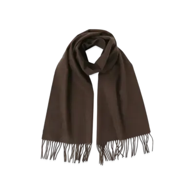 BEAMS Cashmere Scarf Solid "DarkBrown"