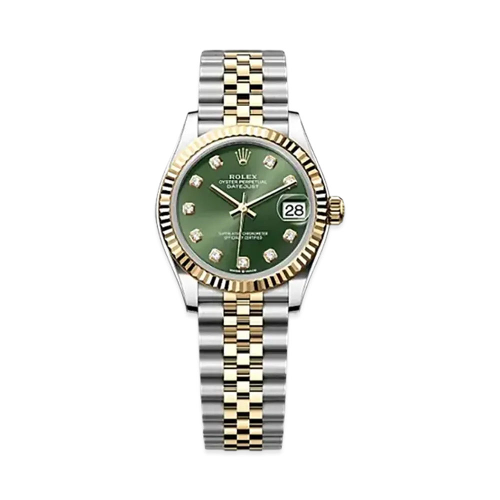 ROLEX Datejust 31mm Oystersteel & Yellow Gold 278273 "Olive Green"