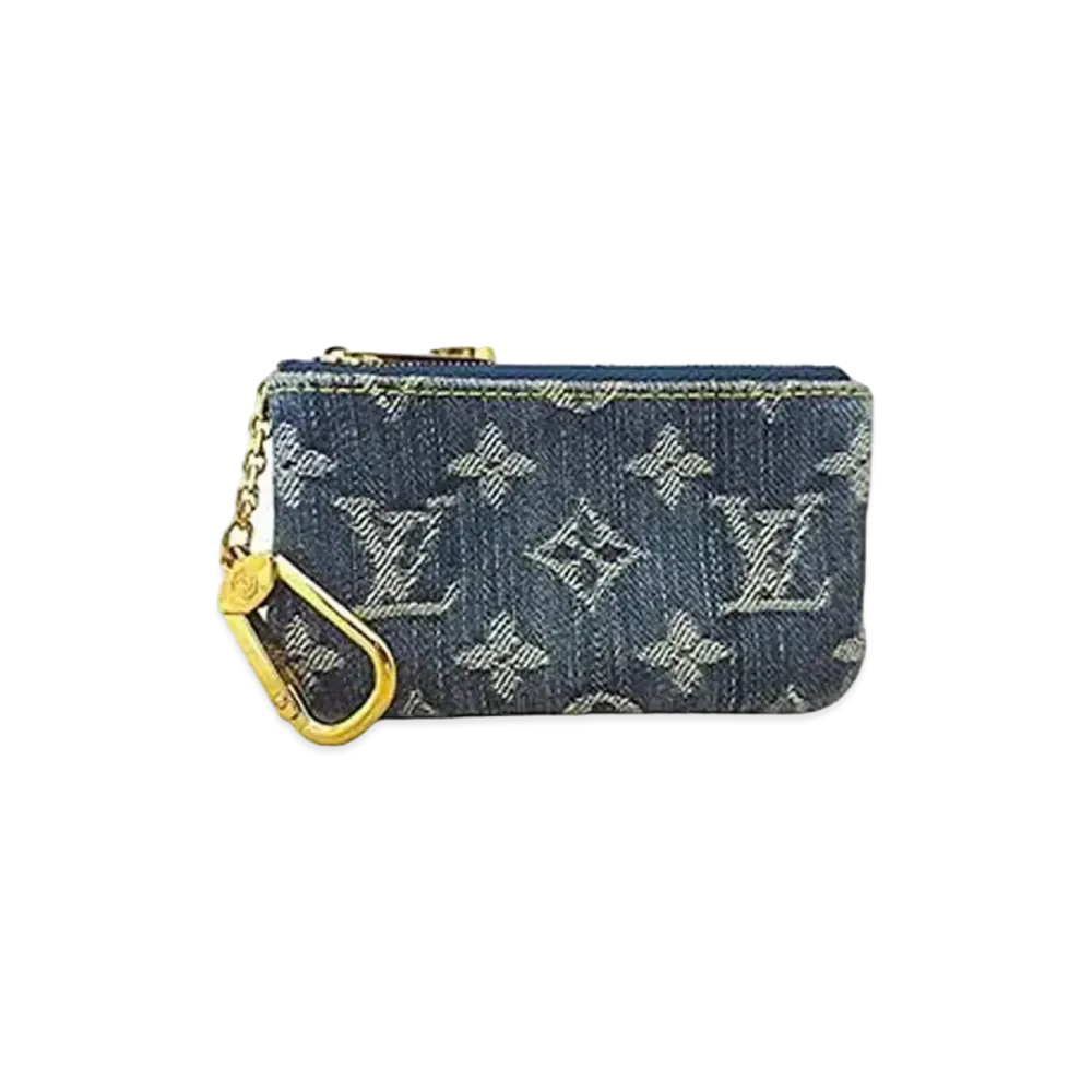 Louis Vuitton Monogram Denim Pochette Cle "Blue"