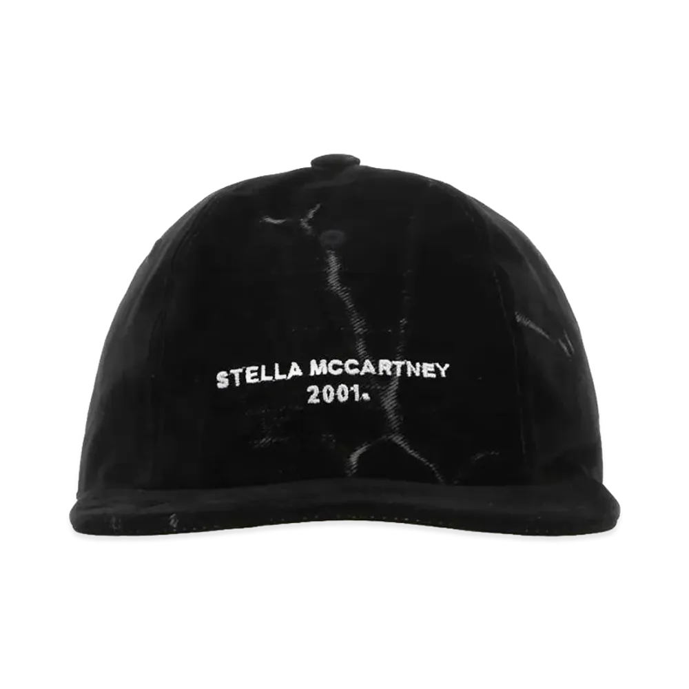 STELLA McCARTNEY Women's Velvet Baseball Cap "Black"