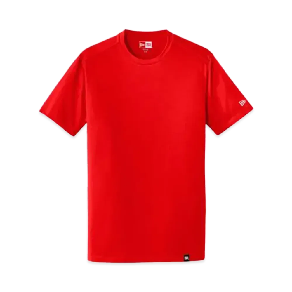 NEW ERA T NEA100 7 Heritage Blend Crew Tee "Red"