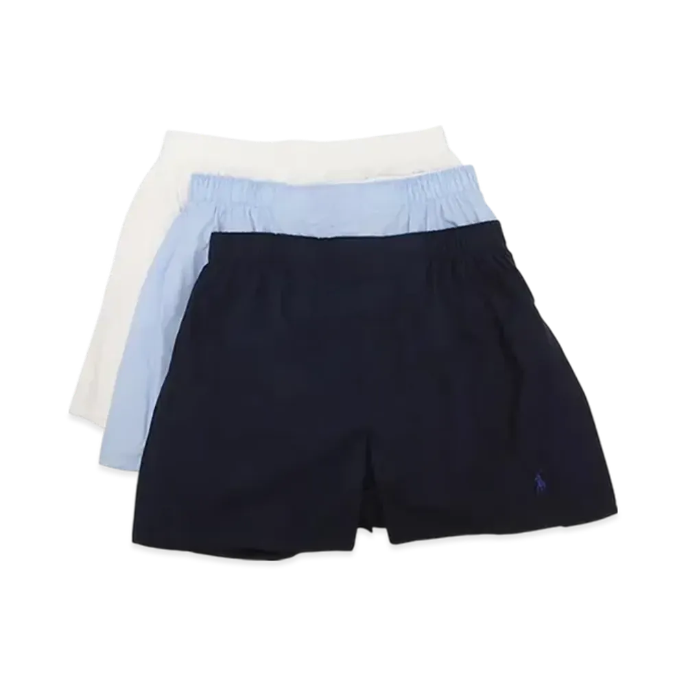 Polo Ralph Lauren Trunks 3 Pack "White/Blue/Navy"