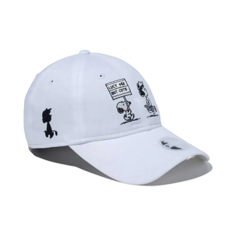 NEW ERA x PEANUTS Golf 9Twenty Long Visor "White"
