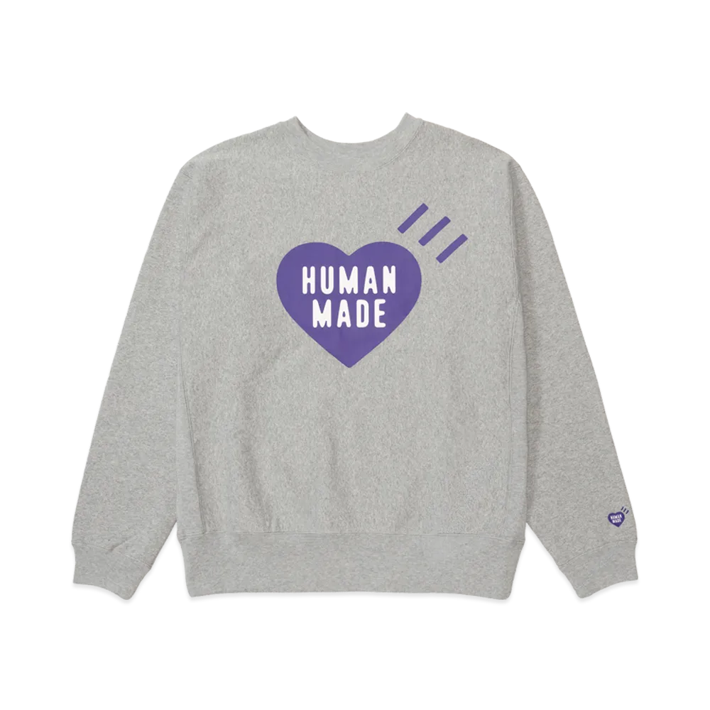 HUMAN MADE Stores Exclusive Heart Sweatshirt Fukuoka "Gray"