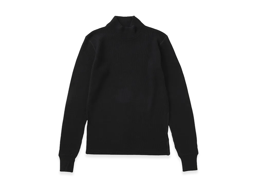 visvim Solar Waffle Skivvy L/S (Superfine) "Black"