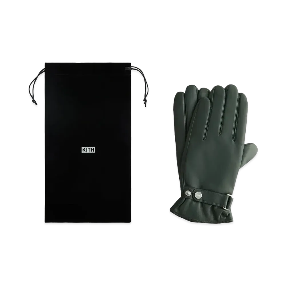 Kith Manhattan Leather Gloves "Stadium"