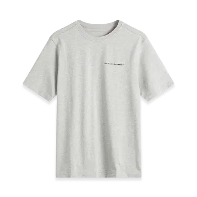 POP TRADING COMPANY Reflective Logo T-Shirt "Grey Heather"