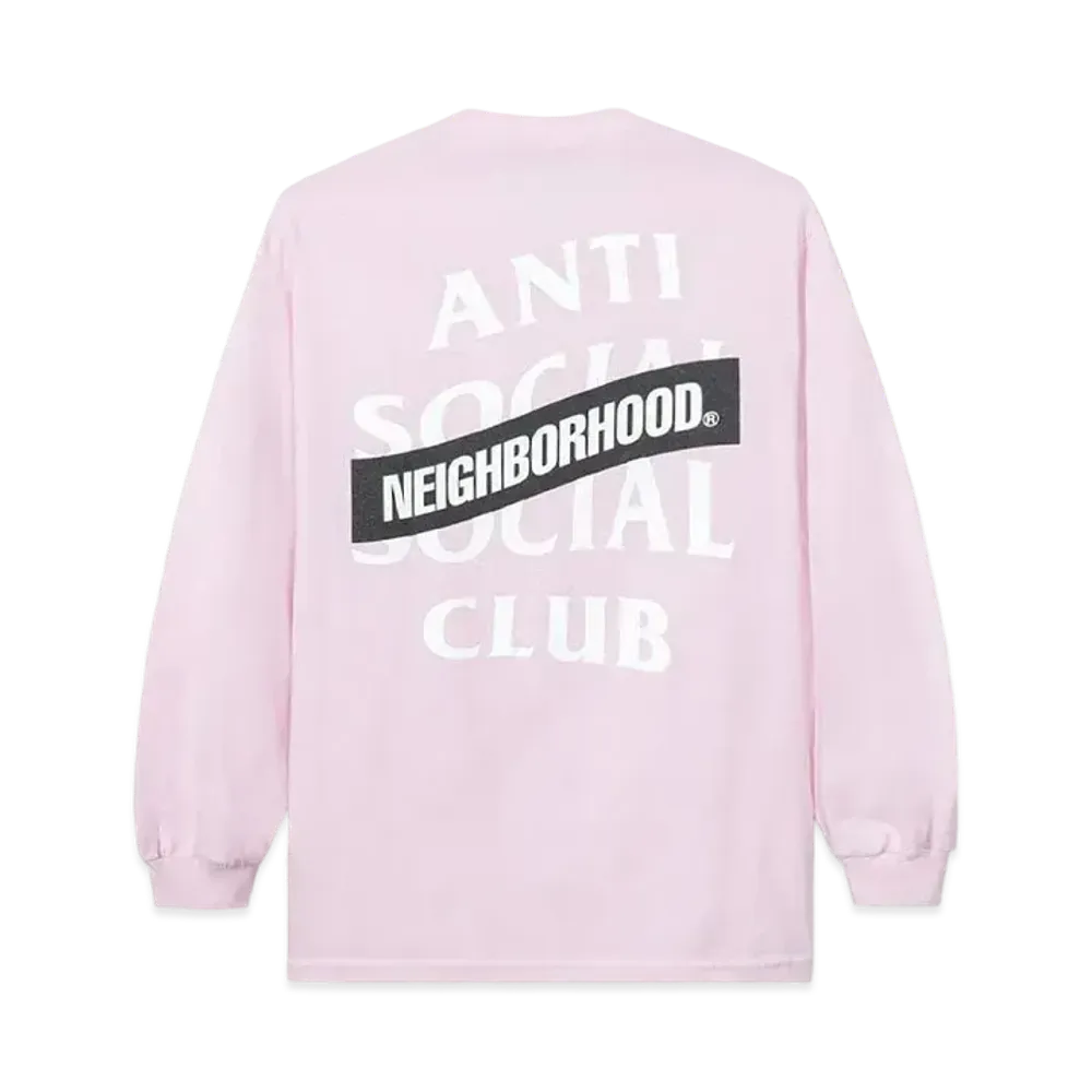 ANTI SOCIAL SOCIAL CLUB x Neighborhood AW05 Long Sleeve Tee Longsleeve Tee "Pink" (FW20)