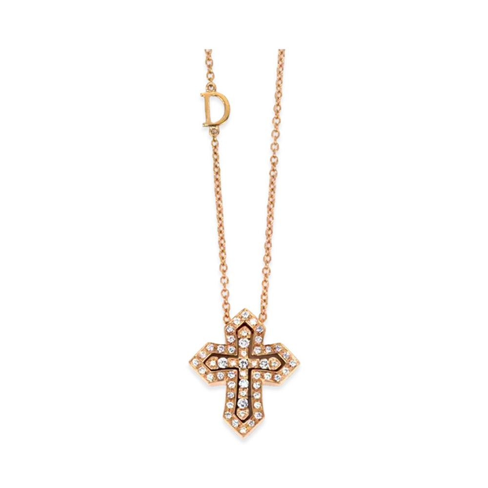 DAMIANI Women's Necklace Belle Epoque Crown "Pink Gold"